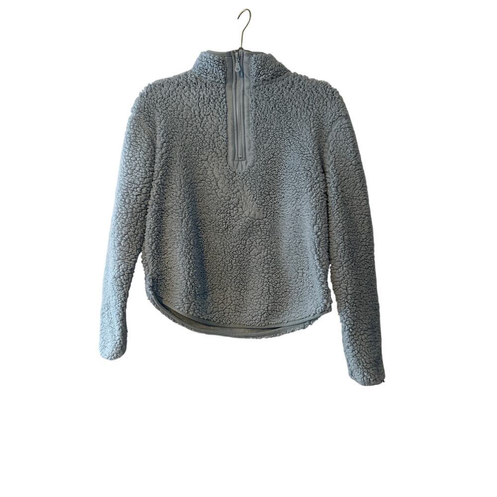 Wallflower Blue Fleece Pullover, Small